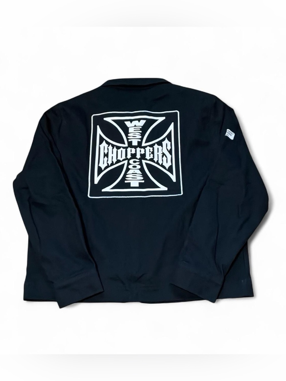 West Coast Choppers Black Graphic Button-Down Shirt